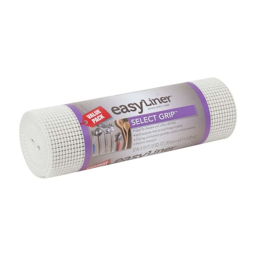 Duck Brand Easy Liner Select Grip 12" x 20' Shelf Liner - White - Picture 2 of 3