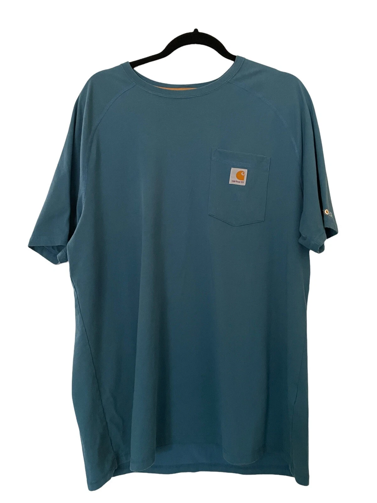 Carhartt T-Shirt Men’s Size XL Crewneck Short Sleeve Blue 1 Pocket