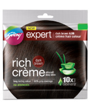 Godrej Expert Rich Cr me Hair Colour Shade - Pack of 3 DARK BROWN fast...