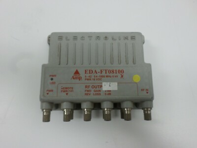 Electroline EDA-FT08100 8-port RF/CATV Cable Distribution  Amplifier & Return 