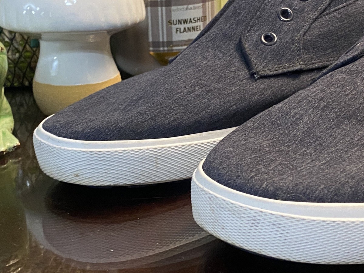 Ben Sherman Men\'s Slip-On Gray Canvas Fabric Loafers-Size‎ US 13 Ben Sherman Navy Casual Canvas Slip On Sneakers Mens Shoe Sz  main image 2