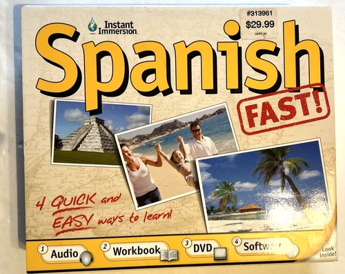 Instant Immersion Spanish FAST! (CD's, DVD, CD-ROM, Workbook, Map of Mexico)