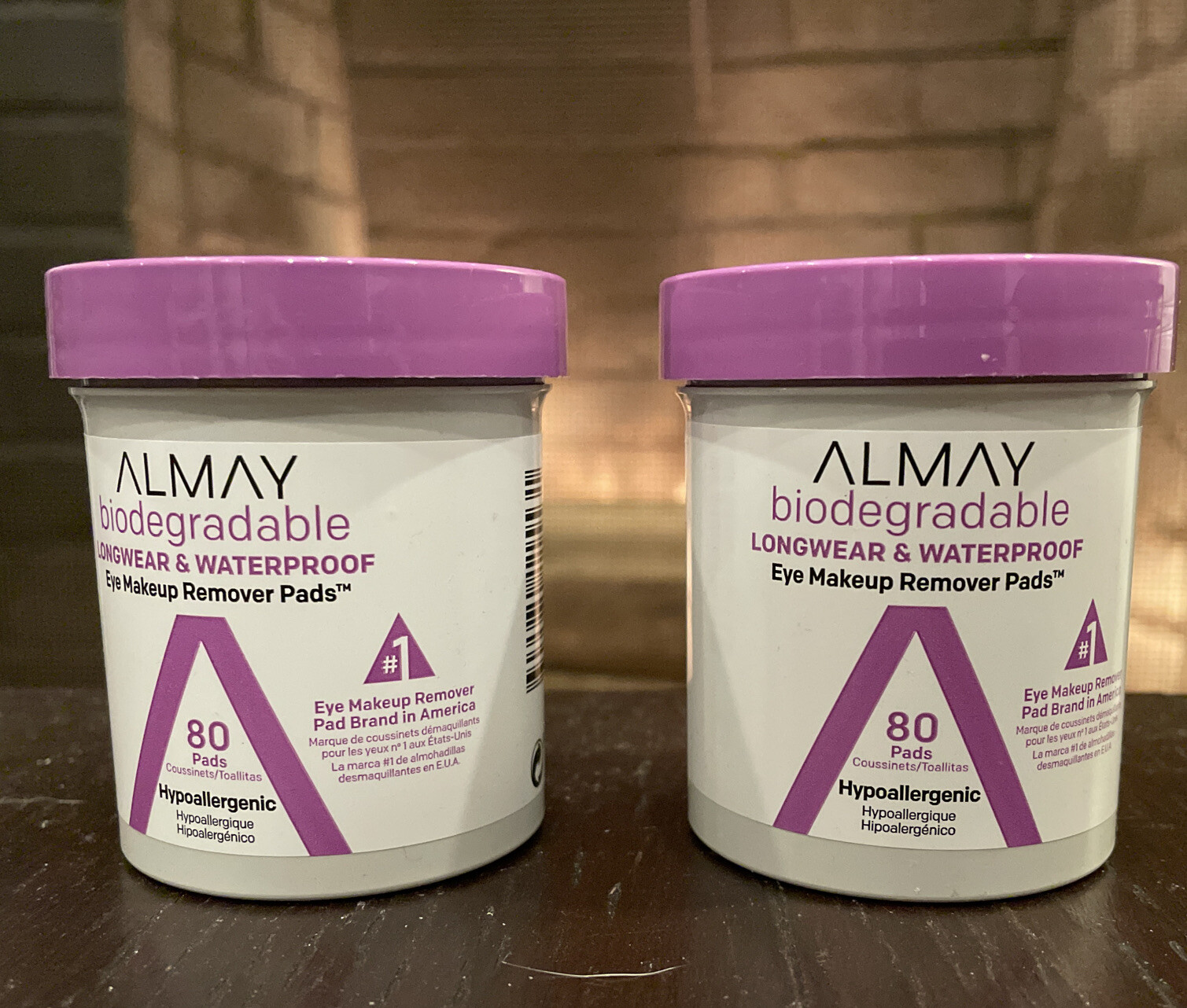 Almay Eye Makeup Remover Pads 80 CT Biodegradable Longwear & Waterproof