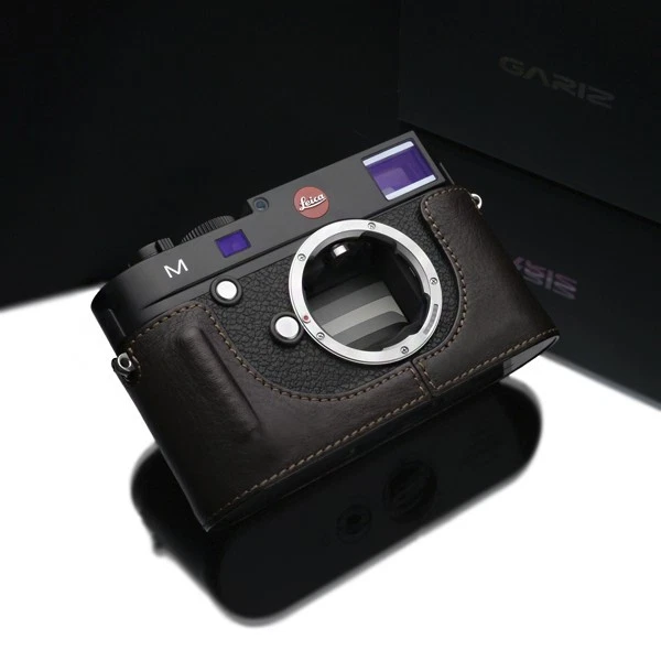 Funda de cuero GARIZ Etiqueta Negra Leica M BL-LCMBR Marrón Foto 4 de 4