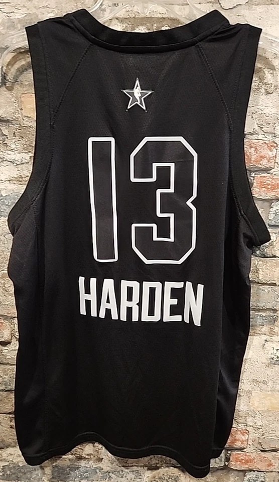 Camiseta de basquete James Harden Nike Swingman preta tamanho 44 usada - Imagem 4 de 4