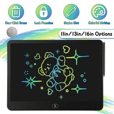 LCD Writing Tablet For Kids, Reusable Doodle Board With Stylus Lock Function,