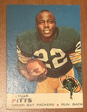 1969 Topps #102 Elijah Pitts Green Bay Packers. Nice See Photos.