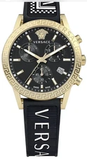 Versace Sport Tech VEKB00422 Womens Quartz Watch Black, Gold New N Box