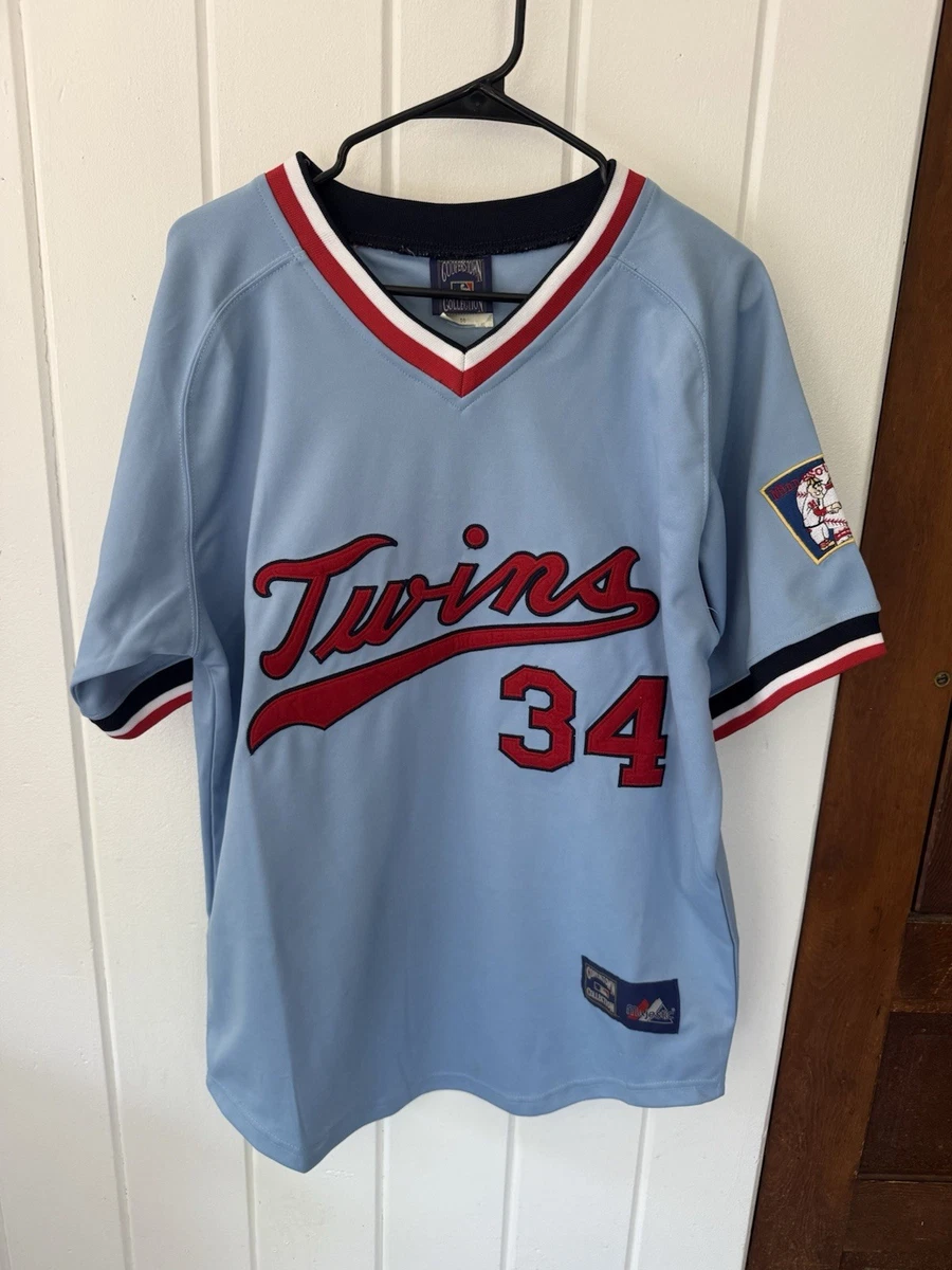【激レア】MLB ツインズ パケット ユニフォーム 50 刺繍 マジェスティック Kirby Puckett Blue MLB Jerseys for sale | eBay
