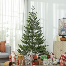 7ft Artificial Sparse Christmas Tree with Steel Stand