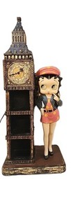 Large Character Betty Boop Standing By Clock Tower-Candy Container