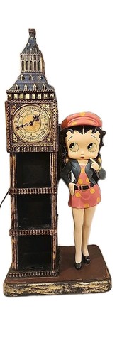 Large Character Betty Boop Standing By Clock Tower-Candy Container