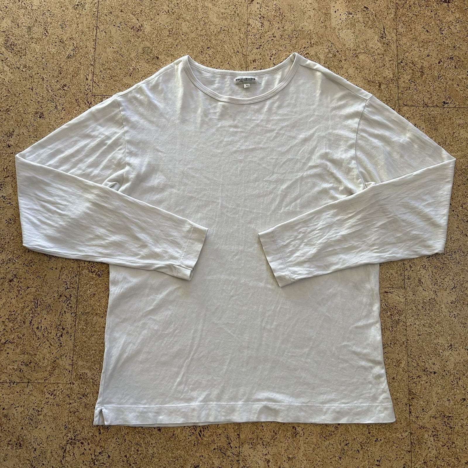 Knickerbocker NYC Basic White Long Sleeve Tee Shi… - image 1