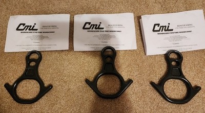 3 NEW CMI Rescue 8 Ring,10,000LBS Aircraft Aluminum,NFPA Compliant,Climbing Gear