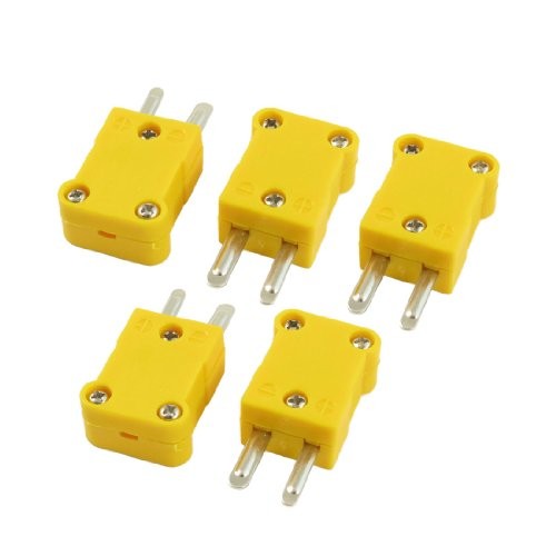 uxcell 5 Pcs Yellow Plastic Case SMPW-K-M K Type Thermocouple Wire Connector - Picture 1 of 3