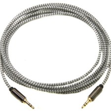 MediaBridge 8 Foot Black Tangle-Resistant 3.5mm Male to Male Audio Cable