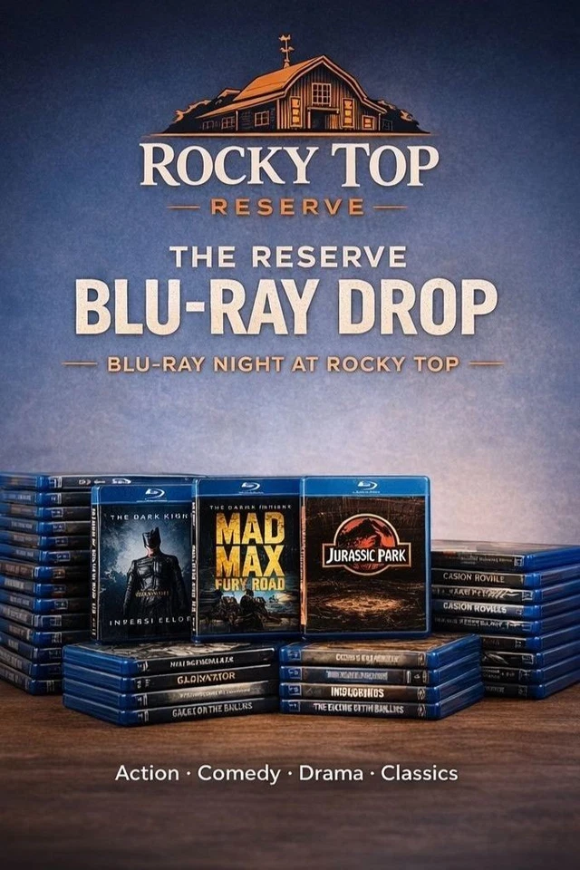 The Reserve Blu-Ray Drop: Blu-Ray Night at Rocky Top