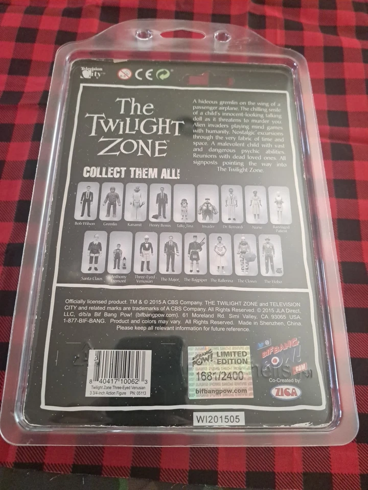 The Twilight Zone THREE-EYED VENUSIAN Bif Bang Pow Action Figure 1938/2400 MOC - Image 3 of 4