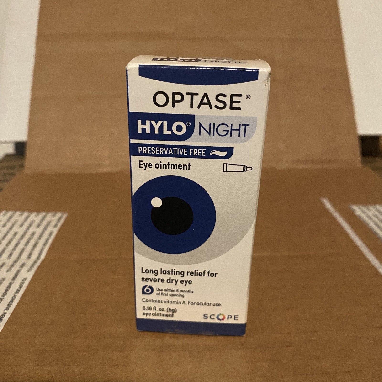 Optase HYLO Night Eye Ointment - Preservative Free Lubricant & Nighttime Ex 3/28