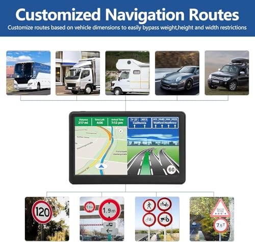 Car GPS Navigation System with 7 inch Display, 2025 Maps, Free Lifetime - Picture 4 of 8