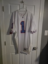 Authentic Mitchell & Ness Warren Moon 1993 Oilers Autographed Jersey Sz 56 Read