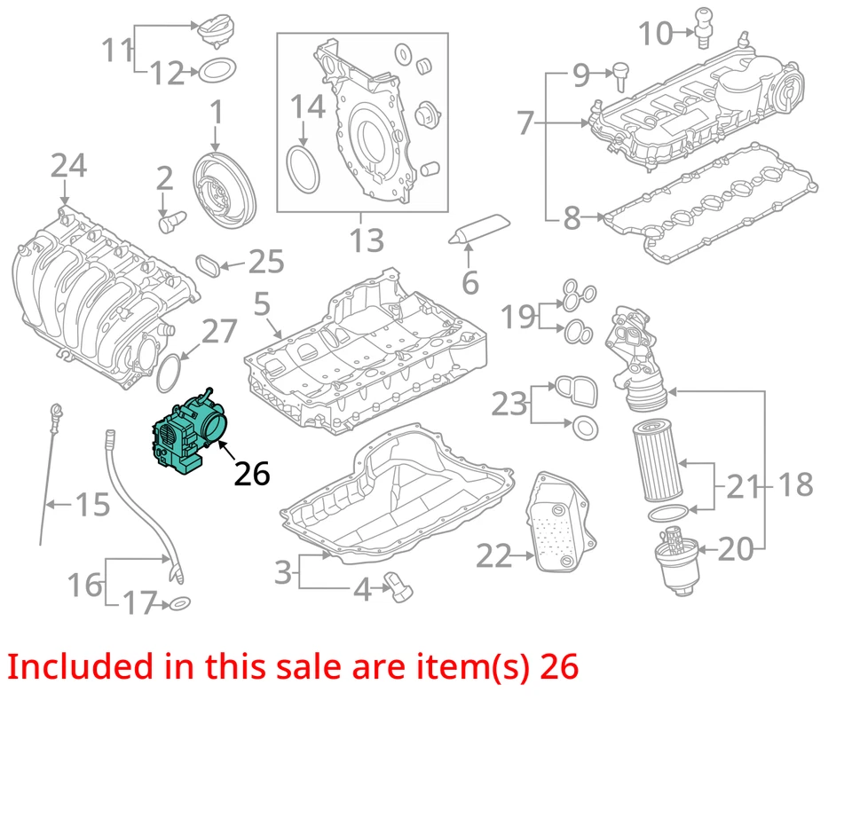 2006-2014 Volkswagen Beetle Throttle Body F11S1 - Image 3 of 4