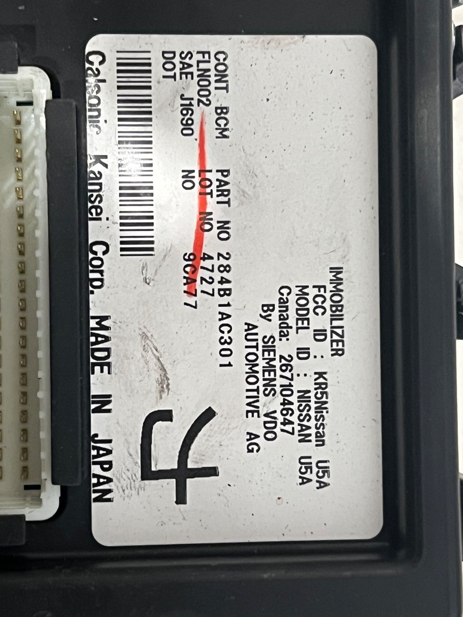 2003 2006 INFINITI G35 BCM BODY CONTROL UNIT 284B1AC301 | eBay