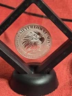 Silver .999 1 oz Mighty Eagle Round In A Cool 3d Holder