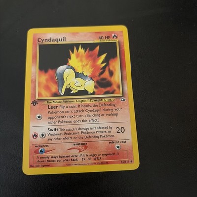 1x Cyndaquil 56/111 - 1st Edition - Pokemon - Neo Genesis
