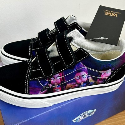 VANS Kids Old Skool VN000V21PRP KPop Demon Hunters Black Purple US