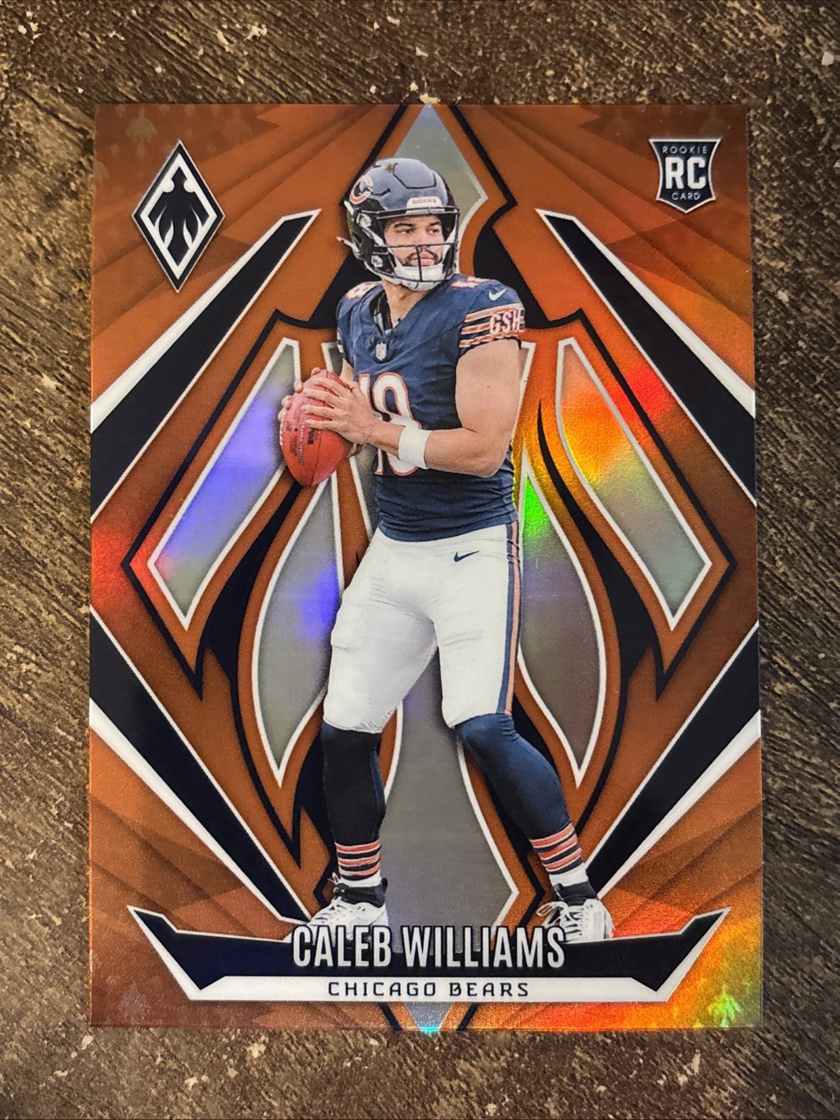 2024 Panini Phoenix - Caleb Williams Orange Foil No. 151 Chicago Bears