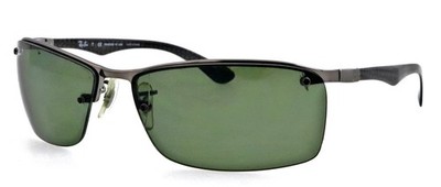 RAY-BAN RB8315 004/9A 63mm Gray Carbon Fiber HalfRim Polarized