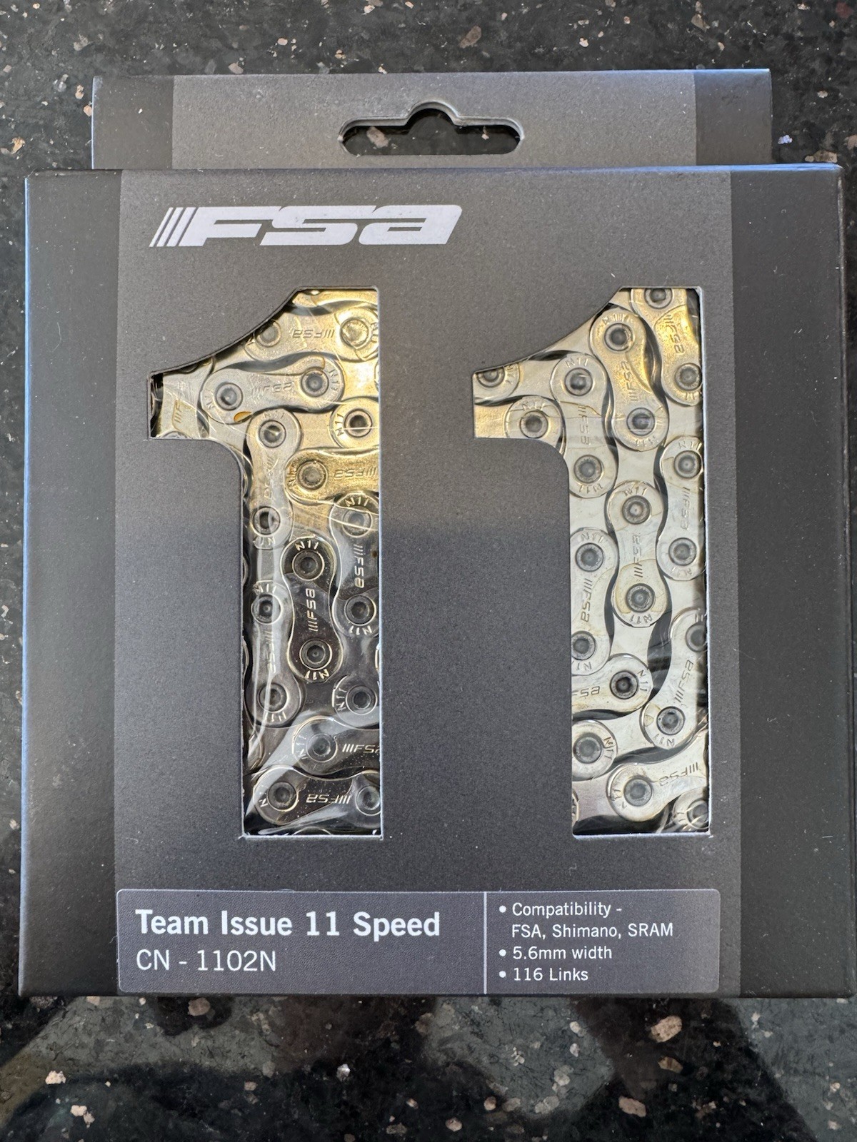FSA CN-1102N Team Issue 11-Speed Chain 116 Links V3  for Road,MTB-Free shipping!