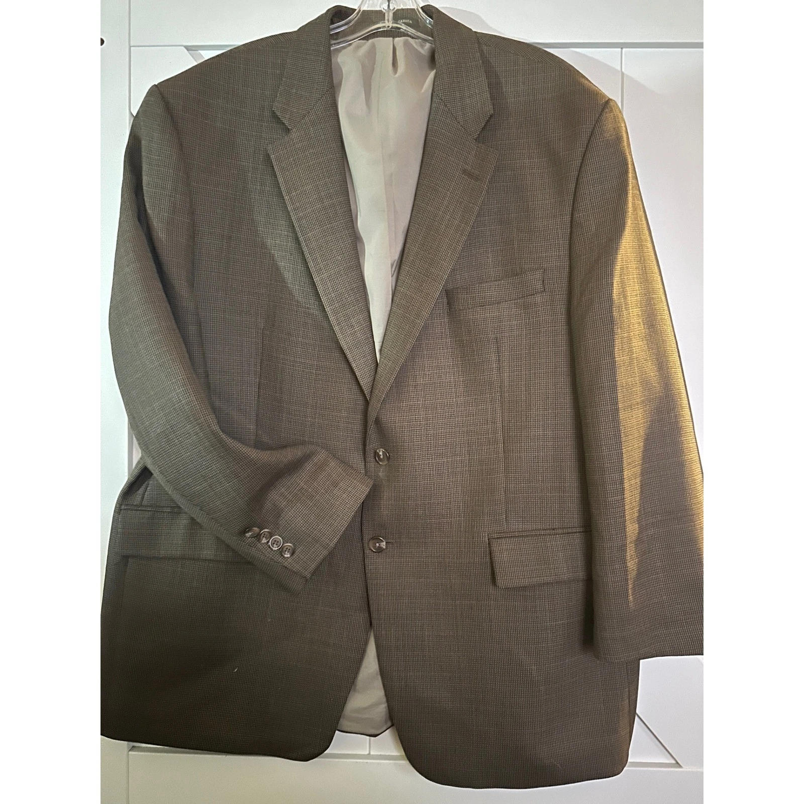 Lauren Ralph Lauren Men's Wool Blazer Jacket Brown Plaid Size 40R