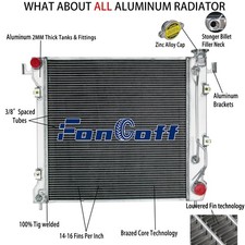 3 Rows Aluminum Radiator For 1997 1998 1999 Dodge Dakota Durango 3.9l5.2l5.9l-