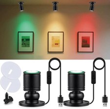 USB Powered Mini Spotlights For Displays 2-Pack 5V Small LED Spot 2PACK Green