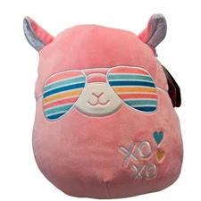Squishmallows Pavlo Llama Plush Squishy Soft Toy 11" Hot Pink Valentines XOXO