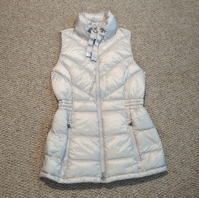 Athleta Banner Peak Down Vest Womens XS White Puffer Outdoor Gorpcore