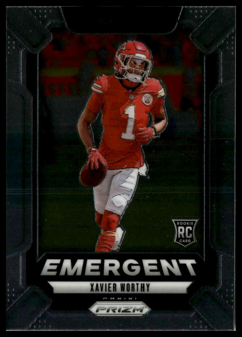 2024 Panini Prizm- Emergent - Xavier Worthy Kansas City Chiefs