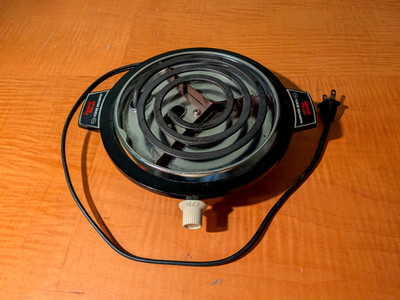 Hamilton Beach 5th Burner Model 812-2 Compact Electric 120V Portable Burner $15