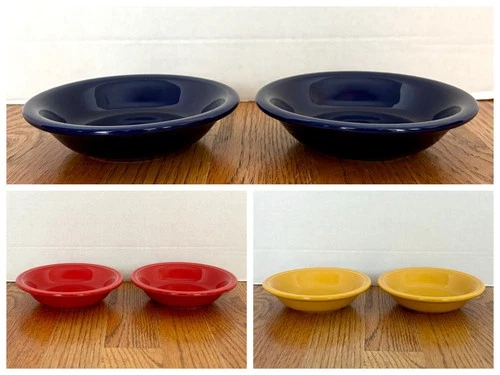 Fiestaware 5.25” Berry Bowls Lot of 2 – Choose Your Color – Dark Blue/Red/Yellow