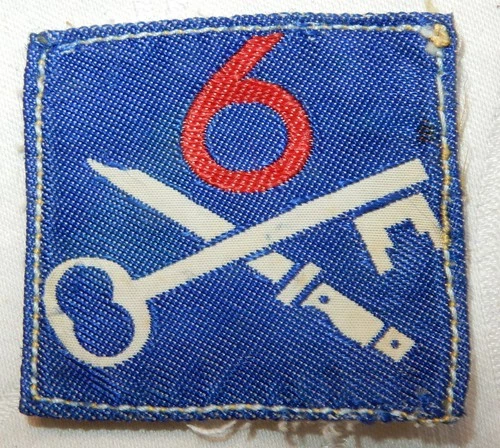 WW2 6th INFANTRY BRIGADE FORMATION SIGN MILITARY BADGE PATCH WORLD WAR II