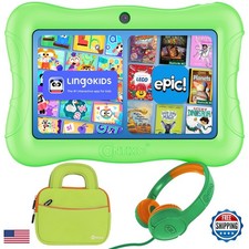 Contixo 7 inch Kids Tablet Bundle with Headphones 32GB Green