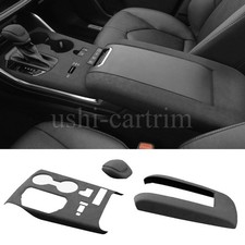 Alcantara Gear Shift Box Knob Panel Cover Trim For Toyota Highlander 2020-2022 Alcantara Gear Shift Box Knob Panel Cover Trim For Toyota Highlander 2020-2022
