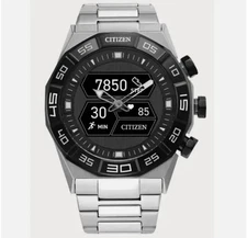 CITIZEN CZ SMART PQ2 HYBRID JX2006-52E Black Dial Silver Watch *NEW SEALED*