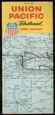 Union Pacific Railroad Time Tables 6/30 1968