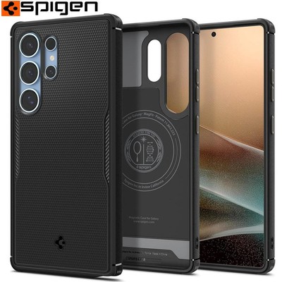 Handyhülle für Galaxy S25 Ultra Spigen Case Cover Schutz Hülle Etui Schwarz