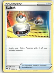 Switch 183/202 Uncommon Sword & Shield Base Set Trainer Card