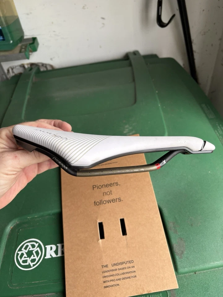 Prologo Dimension 155 Tirox White/Black Bike Saddle - Image 4 of 4