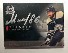 22-23 The Cup Hockey THE SHOW Black Rookie Auto SB-KM Kirill Marchenko